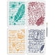 thumbnail image 1 of 4 plantillas de escritura francesa retro de 11,7 × 8,3 pulgadas con diseño grande de escritura francesa, pincel, texto vintage, patrón de pluma y rosa., 1 of 9