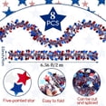 thumbnail image 2 of Topboutique Patriotic Tinsel Garland 4th of July Garland Decor 52.5 ft Red White Blue Garland Star Ornaments Metallic Garland for Independence Day Memorial Day Veteran's Day(8 Pcs-6.56 ft/Pc), 2 of 7