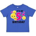 thumbnail image 3 of Inktastic Its My 5th Birthday with Smiling Emoticon Girls Toddler T-Shirt, 3 of 5