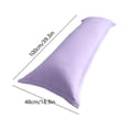 thumbnail image 3 of CaiYueKe Solid Color Long Body Pillowcase Soft Washable Pillow Cover for Sleeping Waterproof Pillowcase for Couple Family Bedroom Household Rest Pillowcase for Body Pillow Standard Long Pillow, 3 of 7