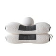 thumbnail image 3 of 2-Pack Neck Pillow Soft Knitted Massage- Adjustable Ergonomic Orthopedic Contour Support, High Quality Pillow Core, Removable Cover for Sleeping Comfort, 3 of 6