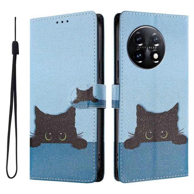FOXDOCK Funda Tipo Cartera para OnePlus 11 con Soporte y Correa – Diseño de Patrones Lindos