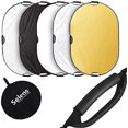 thumbnail image 1 of Selens Photography Reflector 59x39inches 5 in 1 Light Diffusers Collapsible with Handle for Photo Studio Lighting &, 1 of 5