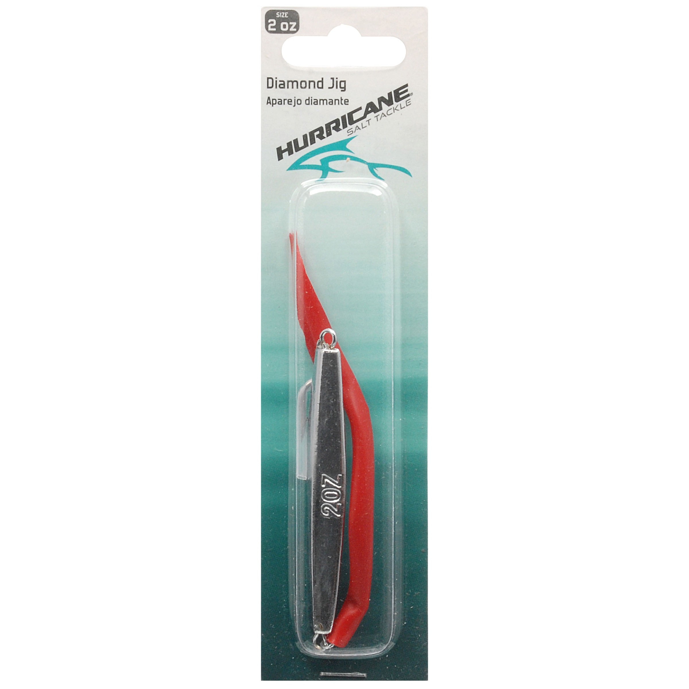(2 pack) Hurricane DJ2-RED Diamond Jig 2 Oz., Fishing Jigs