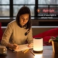 thumbnail image 1 of Lámpara de noche táctil ZefeiWu regulable LED inalámbrica recargable 8 colores 3 intensidades, 1 of 1