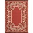 thumbnail image 3 of SAFAVIEH Courtyard Claire Rooster Indoor/Outdoor Area Rug, 6'7" x 6'7" Square, Red/Natural, 3 of 10