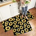thumbnail image 4 of Sunflower Kitchen Decor Rug Set of 2, Farmhouse Country Kitchen Rugs and Mats Non Slip Washable, Absorbent Diatom Kitchen Accessories Decor Floor Mat 17"x47"+17"x30", 4 of 6