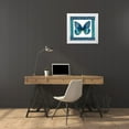 thumbnail image 3 of Shamp, Cindy 27x26 White Modern Wood Framed Museum Art Print Titled - Butterfly with Border I, 3 of 4