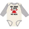 thumbnail image 3 of Inktastic Mimi and Papa Love Me Crab Boys or Girls Long Sleeve Baby Bodysuit, 3 of 5