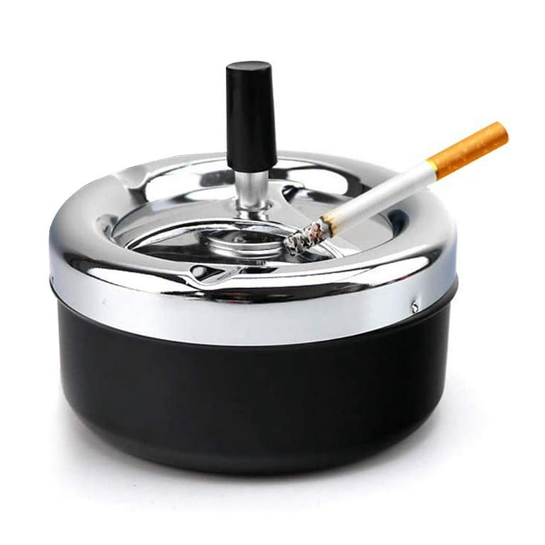 Ashtray, Outdoor Ashtray with Lid, Stainless Steel Home Ash Tray Set for  Cigarettes, Cool Ashtray 