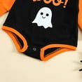 thumbnail image 4 of EnJoCho Baby Halloween Bubble Romper - Oversized Pumpkin Sweatshirt Jumpsuit, Cozy Baby Boy Girl Outfit, Cute Photoshoot 𝖢ostume 0-6 Months, 4 of 7