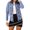 Blue, variant on Vedolay Women's Denim Jackets Women's Oversized Lapel Button Up Long Sleeve Classic Jean Jacket,Blue XXL