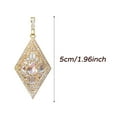 thumbnail image 3 of Vintage Gold Rhinestone Earrings for Women Fashion Diamond Pave Geometric Dangle Earrings Wedding Jewelry Birthday Gift, 3 of 6