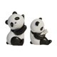 thumbnail image 1 of Panda estatuas de bookends divertidas lindas estatuillas esculturas artesanales figuras para la oficina de escritorio de la oficina regalos de inaugur, 1 of 9