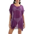thumbnail image 1 of Argulvti Bikini de Plage pour Femmes, Tenue de Plage Couvre-Maillot à Franges, Robe d'Été pour Dames, 1 of 8