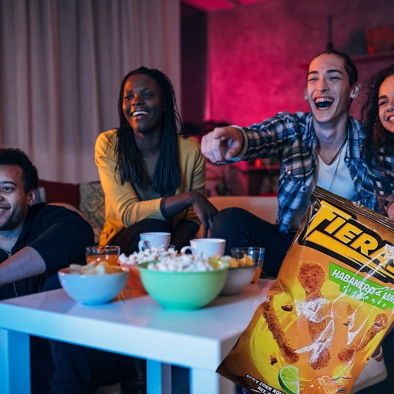 Fieras Habanero and Lime Flavored Spicy Corn Rolled Tortilla Chips