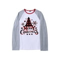 thumbnail image 6 of Family Matching Christmas Sleepwear, Christmas Tree Plaid Print Long-Sleeved Tops + Trousers/One-Piece Jumpsuit, 6 of 10