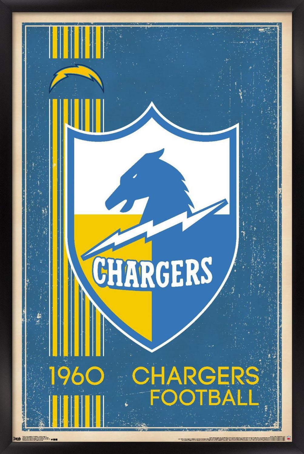 NFL Los Angeles Chargers - Retro Logo 17 Wall Poster