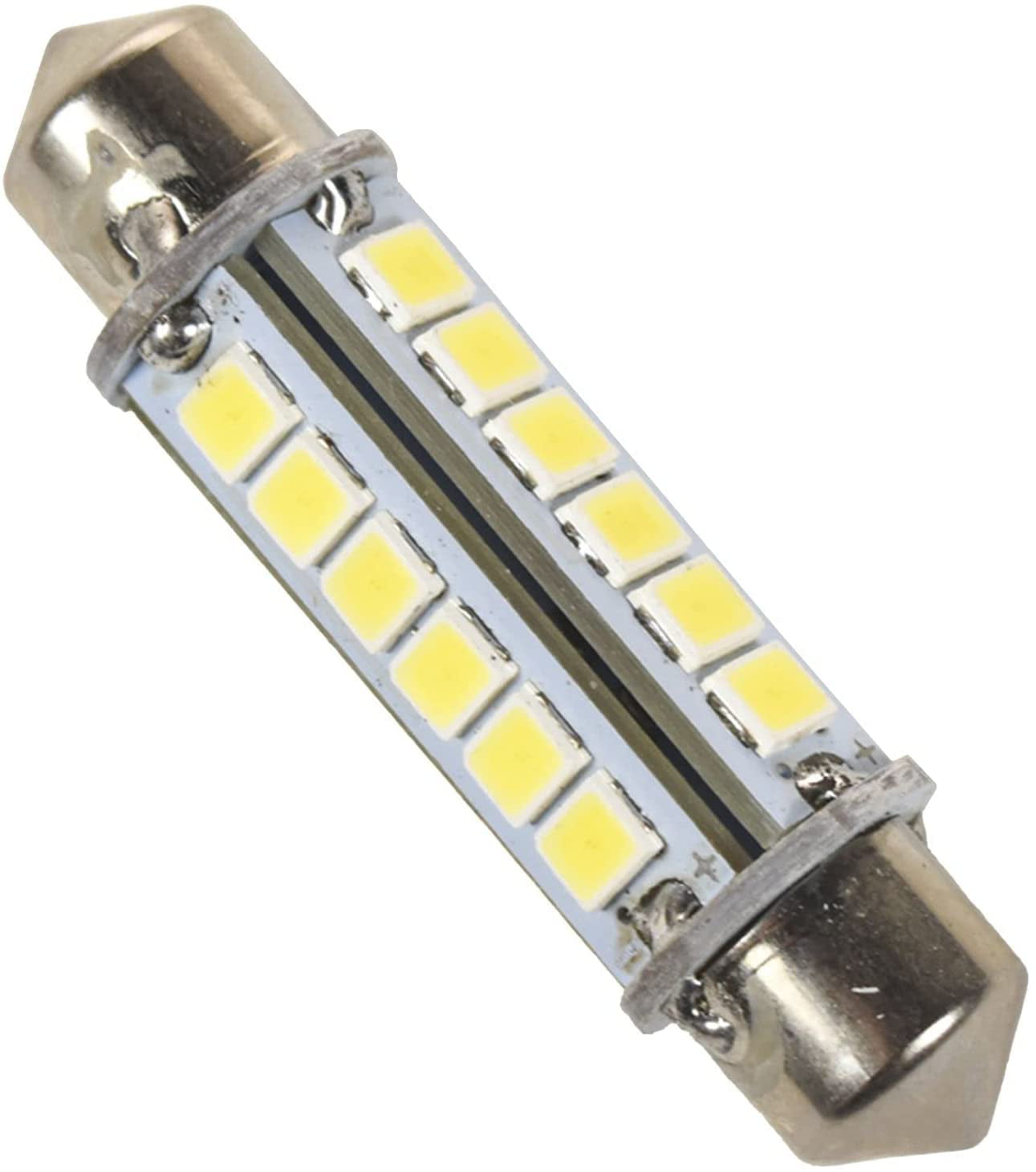 HQRP 360 deg 41mm Festoon 60 LEDs Cool White Navigation Bulb compatible with Masthead/Stern Light/Navigation Lights/Anchor Lamp
