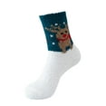 thumbnail image 3 of HuangHuanChen Womens Senior Fuzzy Socks Plush Sleeping Socks Home Coral Velvet Socks Christmas Socks Blue, 3 of 3