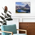 thumbnail image 4 of Glacier National Park Montana Hidden Lake Canvas Wall Art, 16x12in Bearhat Mountain Landscape Print, Nature Scenery Wall Decor for Living Room, Bedroom, Office, Ready to Hang, 4 of 6