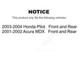 thumbnail image 2 of Transit Auto Front Wheel Bearing and Tie Rod End Kit for Car Honda Pilot Acura MDX - Left Right Side (Driver Passenger) K7T-100076, 2 of 10