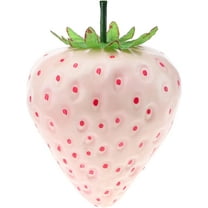 13inch Plastic Fake Oversize Pink Strawberry Artificial Fruit Decoration Realistic Prop for Home Kitchen Cabinet Party Ornament Basket Display