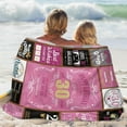thumbnail image 6 of 30th Birthday Blanket for Women, 30th Birthday gifts for Women, Sister,30th Birthday Decorations for Women,30 Year Old Birthday Presents for Her,Wife,Girlfriend,Best Friend(Pink 60"x50"), 6 of 6