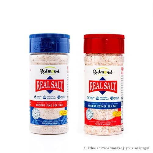 real salt natural unrefined sea salt, 10oz fine salt shaker with 10oz