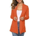 thumbnail image 1 of Sunloudy Women's Casual Lightweight Cardigans Solid Color Pockets Open Front Long Sleeve Coat Spring Fall Cardigans Outerwear Loungewear, 1 of 6