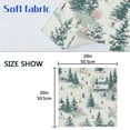 thumbnail image 5 of 4 Pack 20'' x20" Satin Table Napkins Dinner Napkins for wedding Party Decoration events Vintage Christmas Winter Scene, 5 of 6