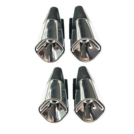 

4pcs Universal Motor Car Deer Whistle Device Bell Automotive Animal Deer Warning for Whistles Auto Motorbike Safety Alert Device (Silver)
