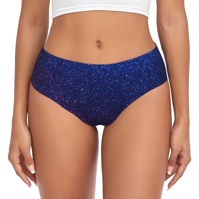Fotbe Neon Glitter Calzones Estampados para Mujer – Ropa Interior de Algodón, Cómoda, Suave y Elástica-X-Large