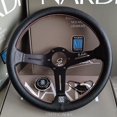 thumbnail image 3 of Volante de carreras de coche Universal de cuero de 14 pulgadas y 350mm, volante deportivo a la deriva de maíz profundo, accesorios para coche Nardi, 3 of 3
