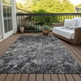thumbnail image 6 of Addison Rugs Chantille Indoor/Outdoor Transitional Diamond Black Washable Rectangle Rug, 9' x 12', 6 of 6