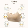 thumbnail image 3 of Coobie V-Neck Lace Trim Bra with Back Closure 9182,Light Nude,One Size, 3 of 8