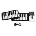 thumbnail image 2 of Hand Rolled Piano, 49 Key Folding Electronic Piano Built In Speaker  for Travel Playing, 2 of 7