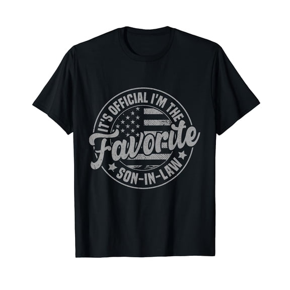 It's Official I'm The Favorite Son-in-Law Funny Fathers Day T-Shirt