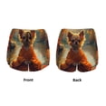 thumbnail image 6 of Goofa Maple Leaf Meditating Chihuahua Printed Women 2 in 1 Running Shorts,Quick Dry Athletic Workout Shorts,High Waisted Athletic Shorts with Liner Pockets-X-Large, 6 of 9