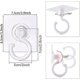 thumbnail image 2 of Ganchos autoadhesivos transparentes, gancho giratorio de 360 grados, gancho adhesivo fuerte, ganchos de pared para techo sin perforación, 12 Uds. oso de fresa Electrónica, 2 of 5
