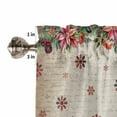 thumbnail image 5 of Christmas Kitchen Valances for Windows 60x18 Inch Kitchen Curtains Valances Rod Pocket Snowman Snowflake Xmas Tree Winter Vintage Bathroom Window Valances for Window Treatment Decor, 5 of 6