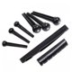 thumbnail image 3 of Puente de palisandro + silletas superior e inferior + juego de clavijas para guitarra folk, 3 of 4
