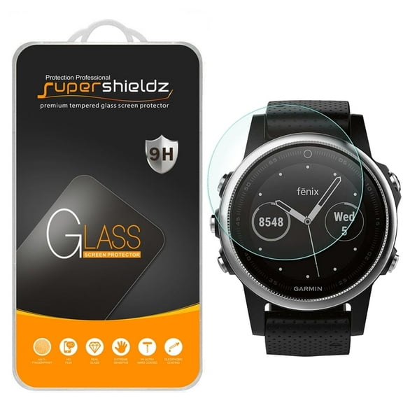 [1-Pack] Supershieldz for Garmin fenix 5S Tempered Glass Screen Protector, Anti-Scratch, Anti-Fingerprint, Bubble Free