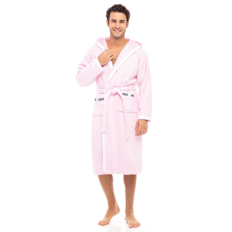 Mens pink shop dressing gown