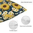 thumbnail image 3 of Pofeuu Sunflowers Print Double-sided plush pillowcase Square Throw Pillow Covers Pillows Cover for Living Room Bedroom Sofa Couch Cushion Cover（No pillow core）-20"x20", 3 of 7