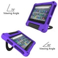 thumbnail image 3 of Dteck Kids Case for Kindle Fire 7 Tablet 12th Generation 2022 Release, EVA Foam Light Weight Shockproof Durable Rugged Foldable Convertible Handle Kids Friendly 7-inch Cover,Purple, 3 of 6