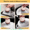 thumbnail image 3 of Dish Scrub Brush with Soap Dispenser Cartoon Pot Brush with Bottom Bracket Dish Pot Pan Sink Induction Cooker A, 3 of 8