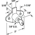 thumbnail image 2 of Drawer and Cabinet Lock, 7/8 in., Diecast, Brass Plated, Yale Keyway, 2 of 2