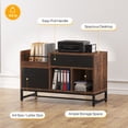 thumbnail image 5 of Tribesigns Executive Computer Desk with File Cabinet, 71-inch Home Office Desk with Filing Storage Drawer Cabinet, Brown & Black, 5 of 10