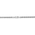 thumbnail image 4 of 14k White Gold 22 Inch 3mm Rope Chain Necklace Pendant Charm, 4 of 9